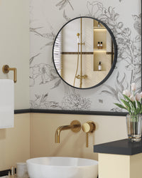 Ronde Wandspiegel met Metalen Frame