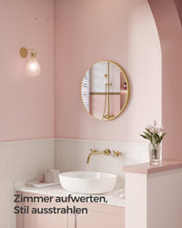 Ronde Wandspiegel met Metalen Frame