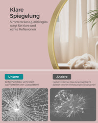 Ronde Wandspiegel met Metalen Frame