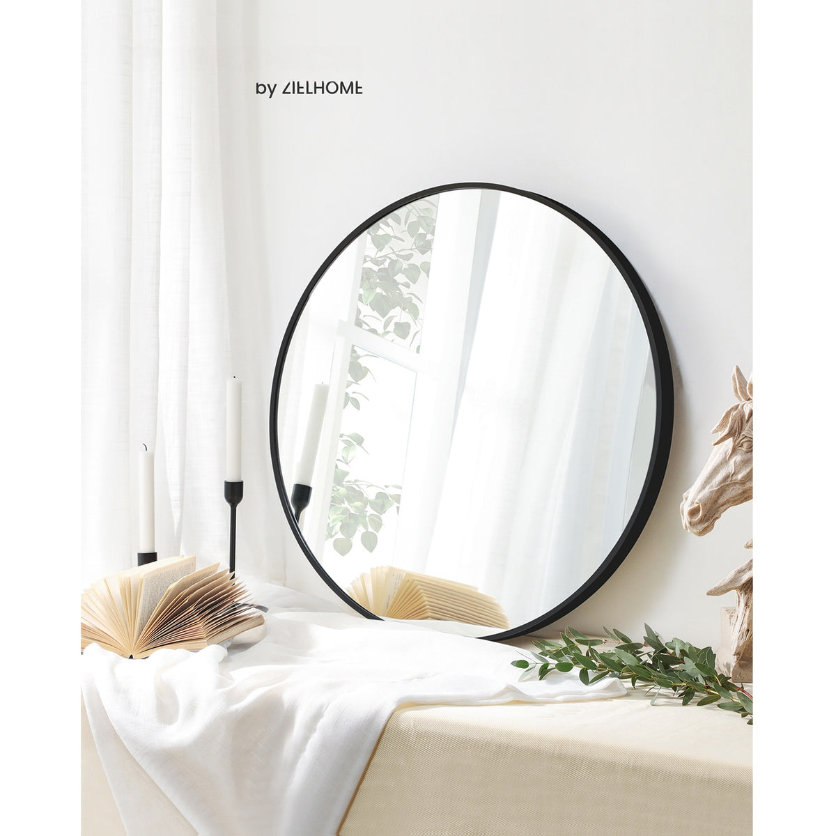 Ronde Wandspiegel met Metalen Frame