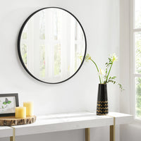 Ronde Wandspiegel met Metalen Frame