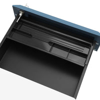 Stalen Rolcontainer met 3 Laden en Hangmap, 52x39x60 cm