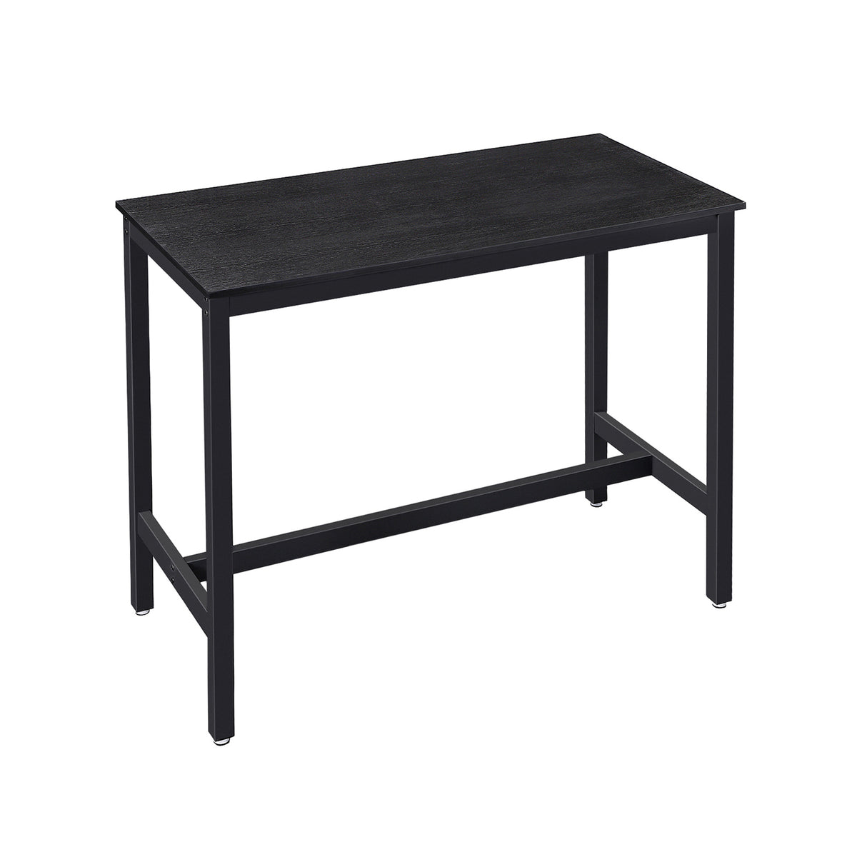 Bartafel met Robuust Metalen Frame en Houtlook, 120 x 60 x 90 cm
