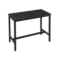 Bartafel met Robuust Metalen Frame en Houtlook, 120 x 60 x 90 cm