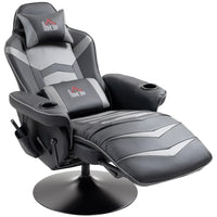 Gamingstoel met Massagefunctie, Voetsteun en Verstelbare Rugleuning