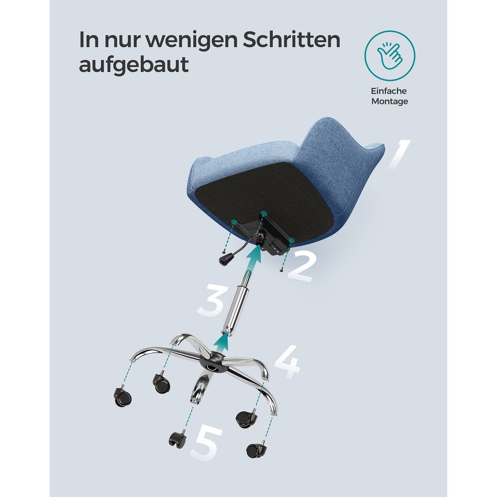 In Hoogte Verstelbare Bureaustoel Voor Thuiswerk en Kantoor