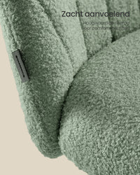 Bureaustoel met Fleece Bekleding en Zachte Vulling, in Hoogte Verstelbaar