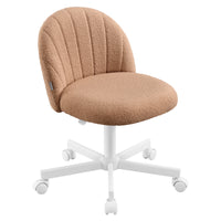 Bureaustoel met Fleece Bekleding en Zachte Vulling, in Hoogte Verstelbaar