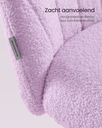 Bureaustoel met Fleece Bekleding en Zachte Vulling, in Hoogte Verstelbaar