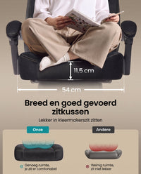 Gamingstoel met Voetsteun en Verstelbare Hoofdsteun, tot 150 kg