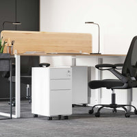 Stalen Rolcontainer met 3 Laden en Hangmap, 52x39x60 cm