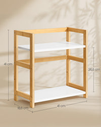 Kruidenrek met 2 Niveaus van Bamboe, 41 x 41 cm