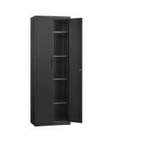 Metalen Archiefkast met 2 Deuren en 4 Verstelbare Planken, 180 cm Hoog