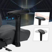 Ergonomische Gamingstoel met Hoofdsteun en Lendenkussen, Grijs