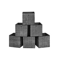 Opvouwbare Opbergkubussen van Non-woven Stof met Handvat, Set van 6