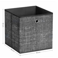 Opvouwbare Opbergkubussen van Non-woven Stof met Handvat, Set van 6