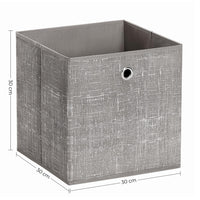 Opvouwbare Opbergkubussen van Non-woven Stof met Handvat, Set van 6