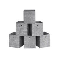 Opbergdozen van Vliesstof voor Kubusplank, Set van 6, 26 x 26 x 28 cm