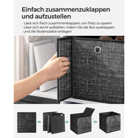 Opvouwbare Opbergkubussen van Non-woven Stof met Handvat, Set van 6
