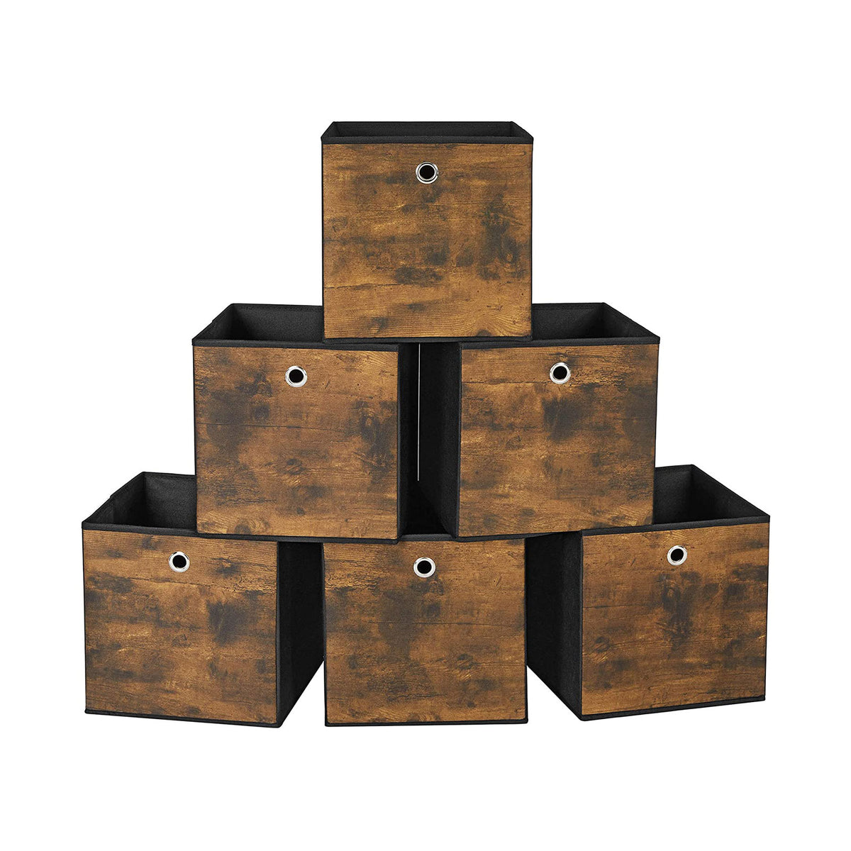 Opvouwbare Opbergdozen voor Kubusplank met Handvat, Set van 6