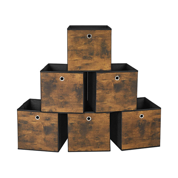 Opvouwbare Opbergdozen voor Kubusplank met Handvat, Set van 6