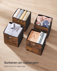 Opvouwbare Opbergdozen voor Kubusplank met Handvat, Set van 6