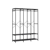 Open Kledingkast met Kledingroede en Afneembare Haken, 40x141x180 cm