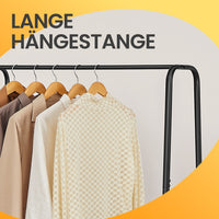 Open Kledingrek 5 Niveaus met Schoenenrek en 6 S-haken, 45 x 120 x 160 cm