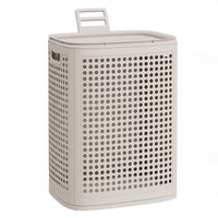 Smalle Wasmand met Deksel van Kunststof, 75 L