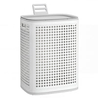 Smalle Wasmand met Deksel van Kunststof, 75 L