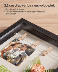 3D-fotolijst om te Vullen met Koord, Clips en Pinnen