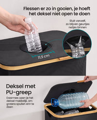 Flessenverzamelaar met Deksel, Inwerpgat en Uitneembare Binnenzak