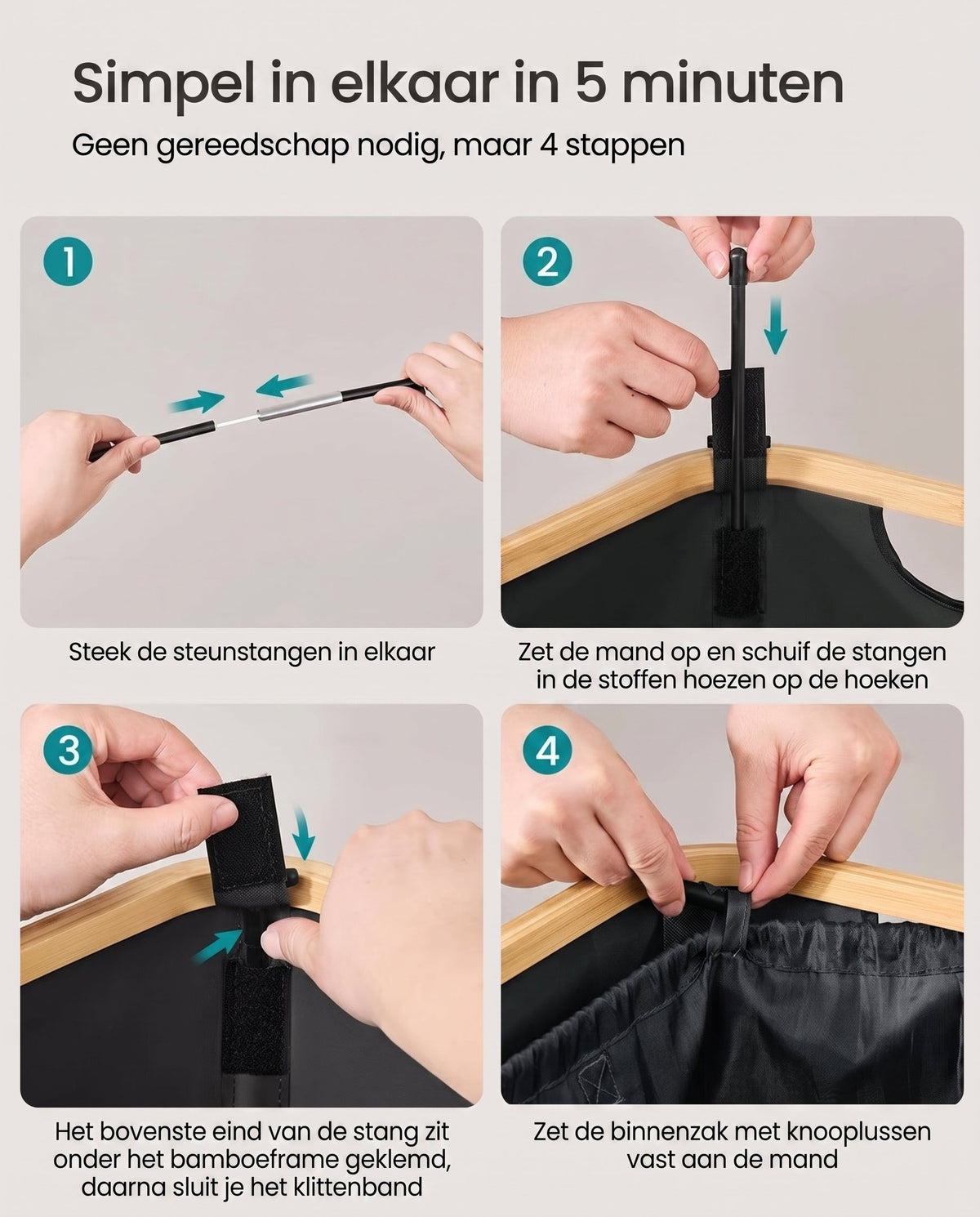 Flessenverzamelaar met Deksel, Inwerpgat en Uitneembare Binnenzak
