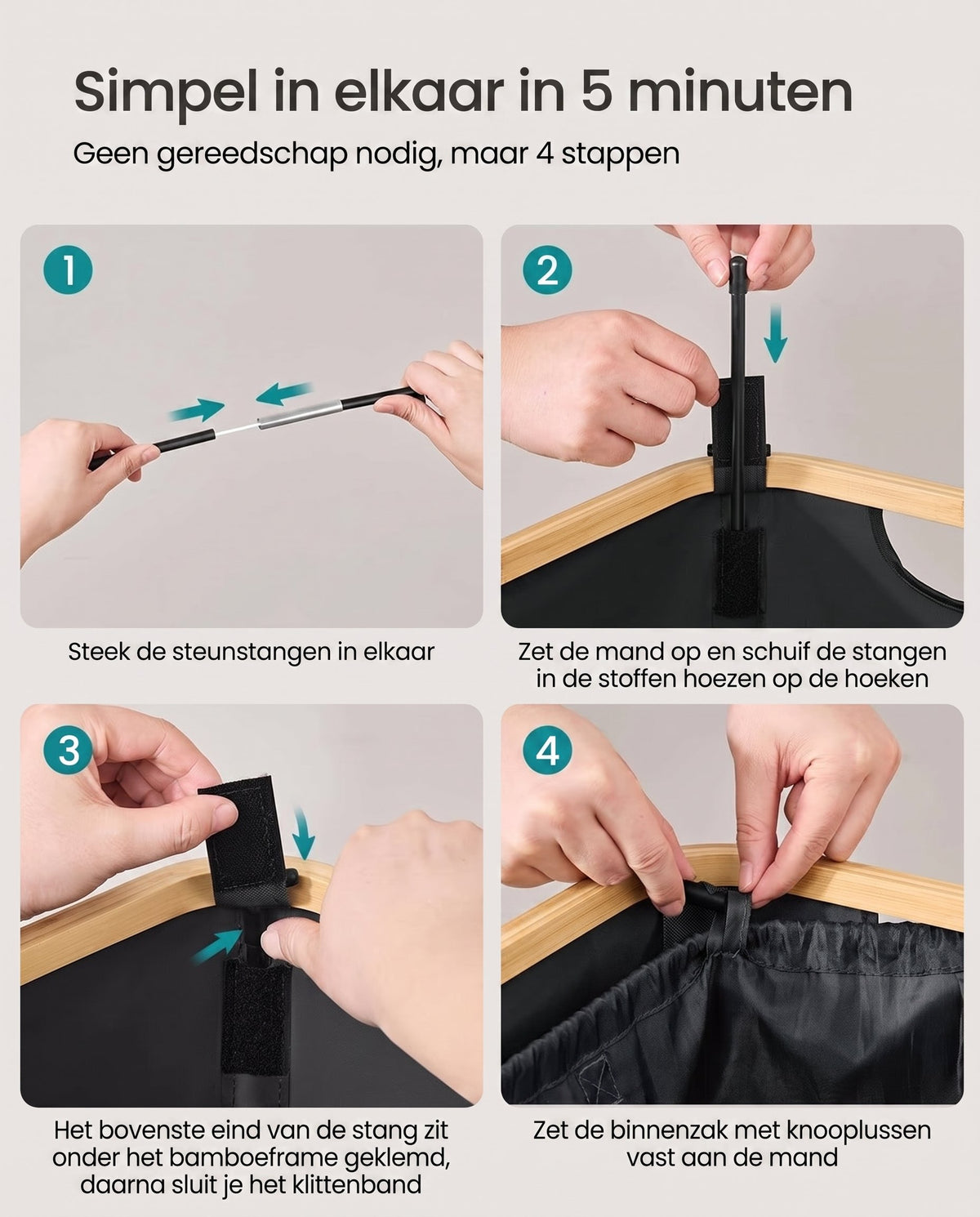 Flessenverzamelaar met Deksel, Inwerpgat en Uitneembare Binnenzak