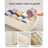Opvouwbare Lade-organizers voor Ondergoed met Vakken, Set van 8