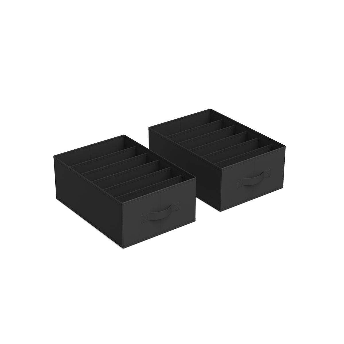Opvouwbare Kledingkastorganizers met 6 Vakken, Set van 4, 42 x 30 x 17 cm