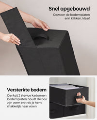 Opvouwbare Kledingkastorganizers met 6 Vakken, Set van 4, 42 x 30 x 17 cm