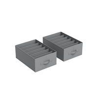 Opvouwbare Kledingkastorganizers met 6 Vakken, Set van 4, 42 x 30 x 17 cm