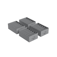Opvouwbare Kledingkastorganizers met 6 Vakken, Set van 4, 42 x 30 x 17 cm