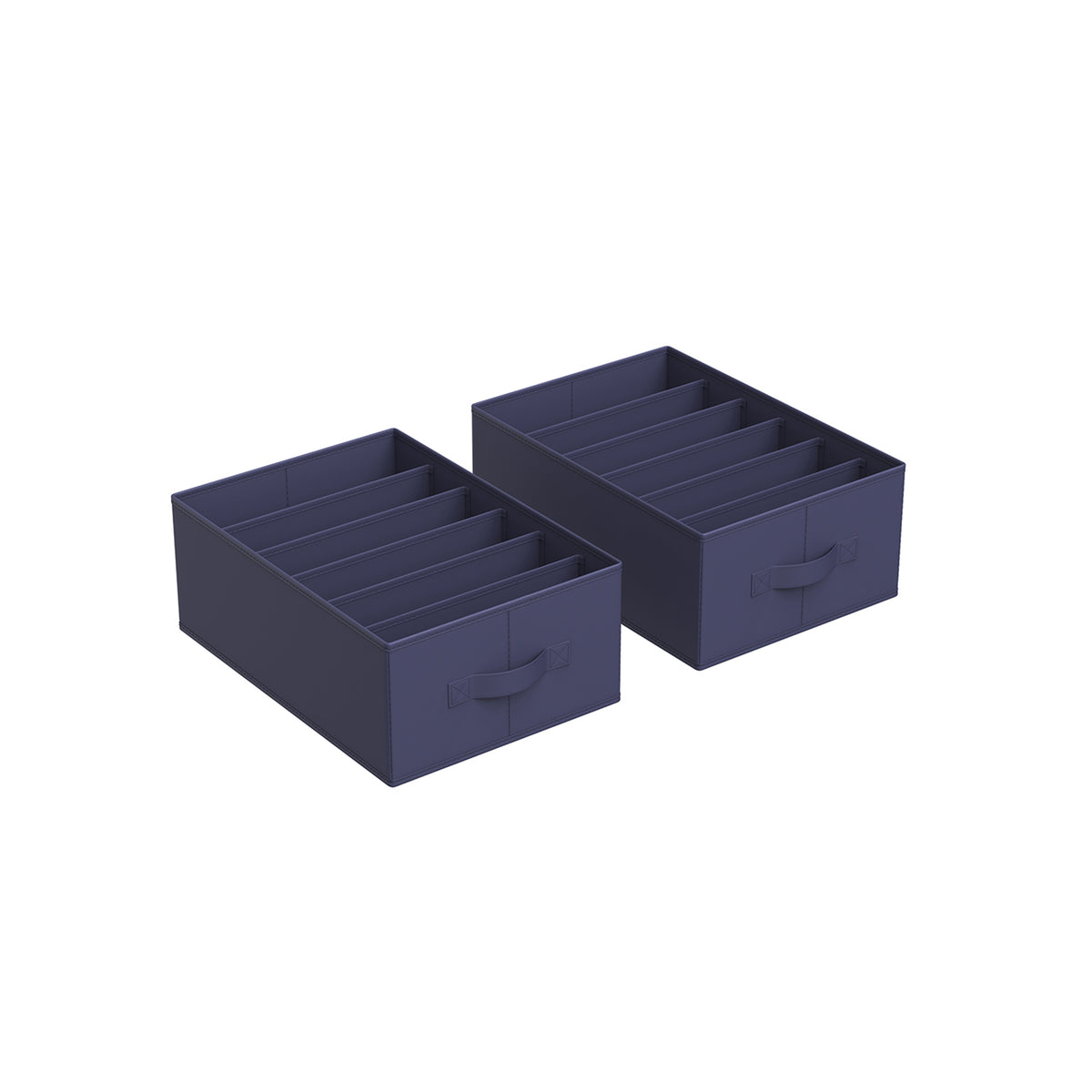 Opvouwbare Kledingkastorganizers met 6 Vakken, Set van 4, 42 x 30 x 17 cm