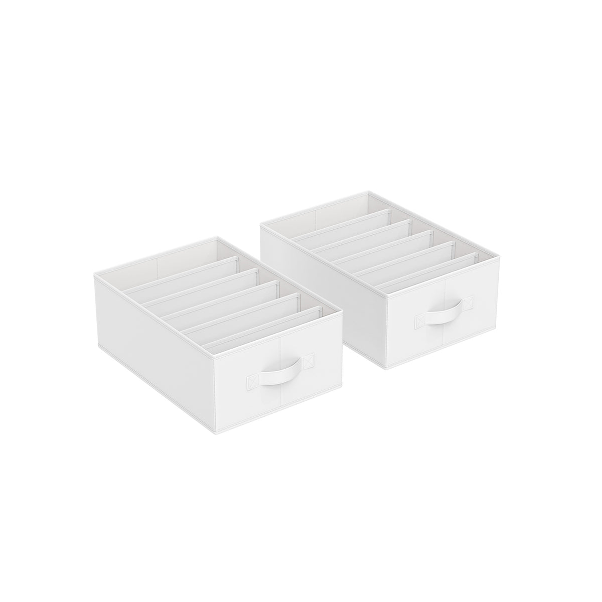 Opvouwbare Kledingkastorganizers met 6 Vakken, Set van 4, 42 x 30 x 17 cm