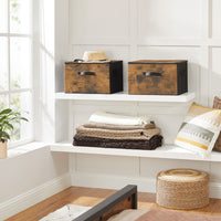 Opbergdozen met Deksel en Ritssluiting, Set van 3, 40 x 30 x 25 cm