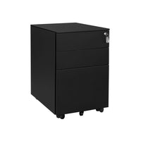 Stalen Rolcontainer met 3 Laden en Hangmap, 52x39x60 cm
