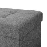 Opbergbank met Deksel en Houten Poten, 76 of 110 cm