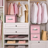 Vouwdozen met Scharnierend Deksel en Labelhouder, Set van 3, 40 x 30 x 25 cm