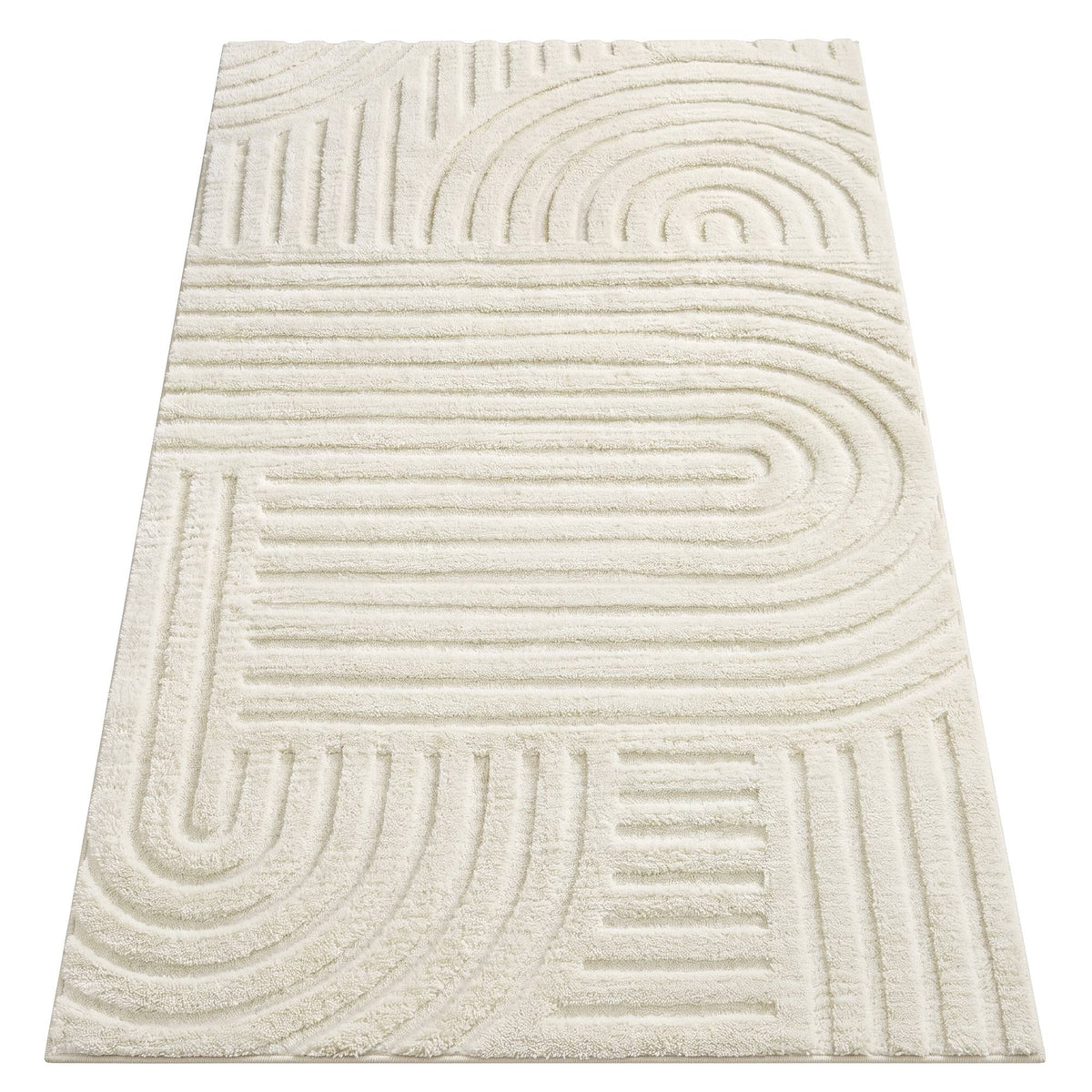 Vloerkleed met 3D-hoog-laagpool en Geometrisch Patroon