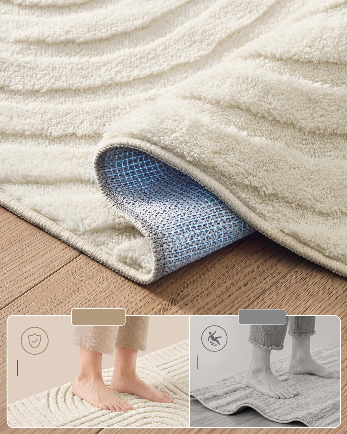 Vloerkleed met 3D-hoog-laagpool en Geometrisch Patroon