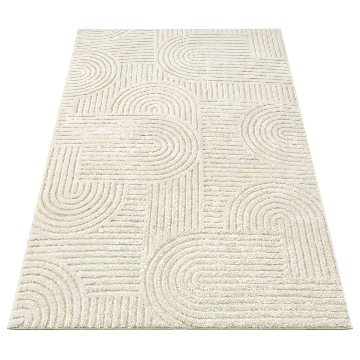 Vloerkleed met 3D-hoog-laagpool en Geometrisch Patroon
