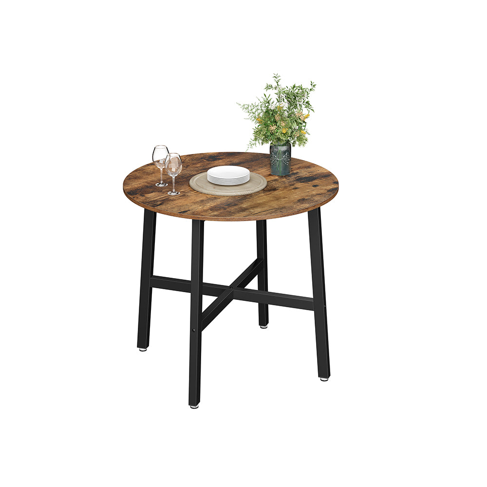 Ronde Keukentafel met Stalen Frame, 80 x 75 cm