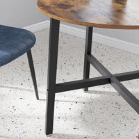 Ronde Keukentafel met Stalen Frame, 80 x 75 cm